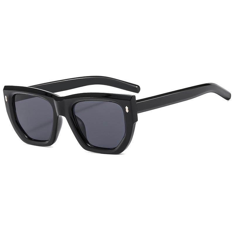 Women's designer sunglasses with modern geometric frame and UV protection Bowlift