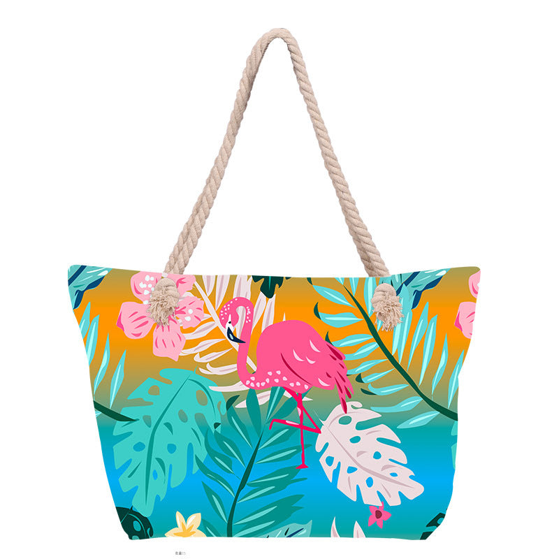 Beach bag with floral pattern Bowlift