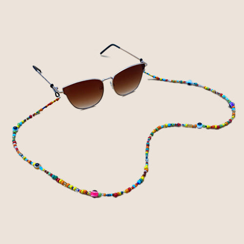 Colorful Beaded Eyewear Retainer Bowlift