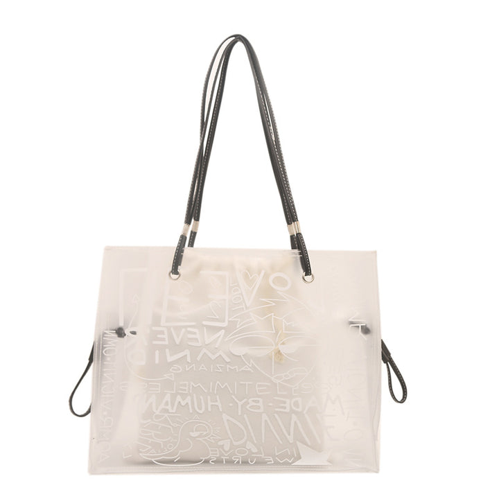 Trendy Graphic Print Tote Bag