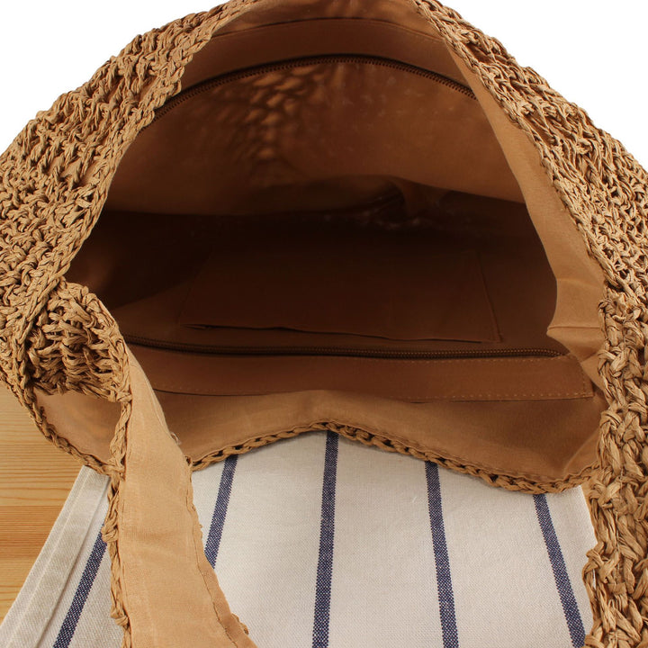 Braided Shoulder Bag in Modern Boho Design Bowlift