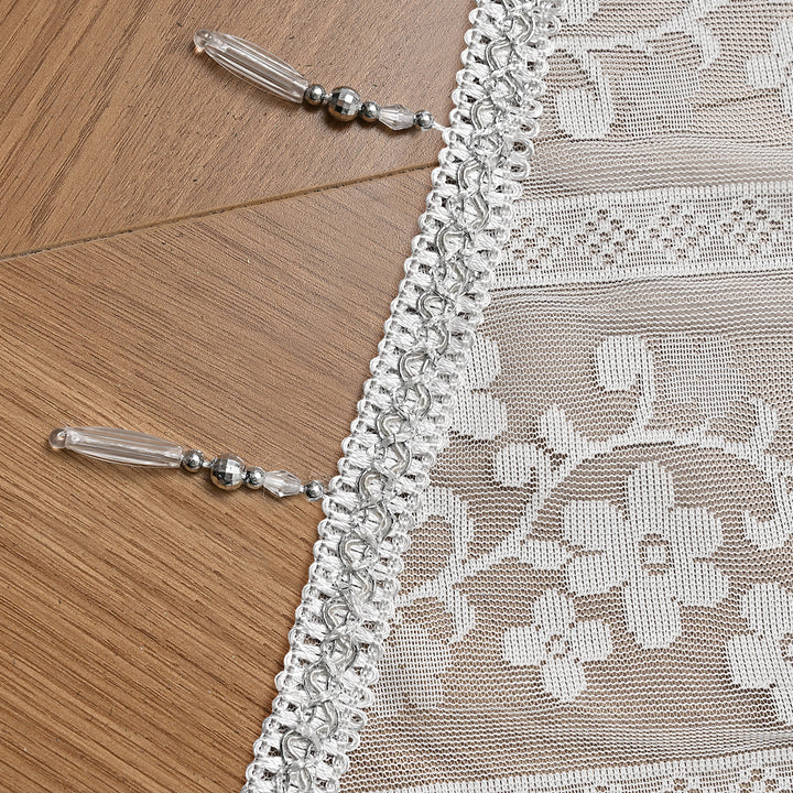 Elegant Lace Sheer Window Valance