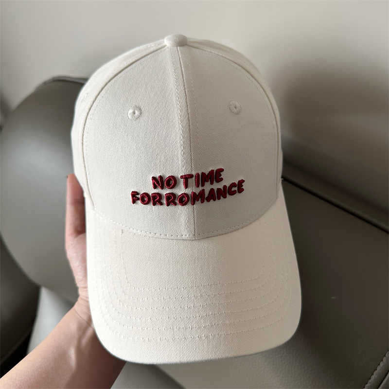 Women's Casual Cap with Motivational Embroidery Bowlift