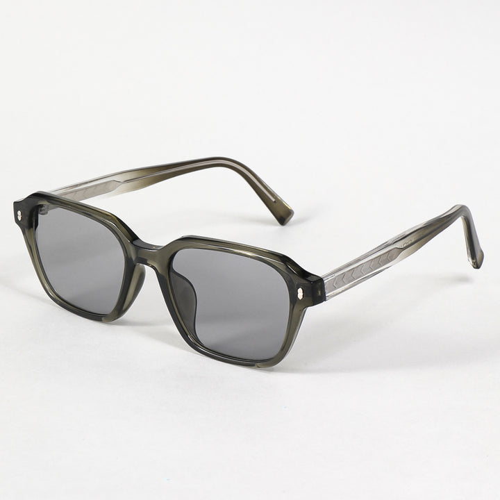 Women's rectangular sunglasses with trendy transparent frame Bowlift
