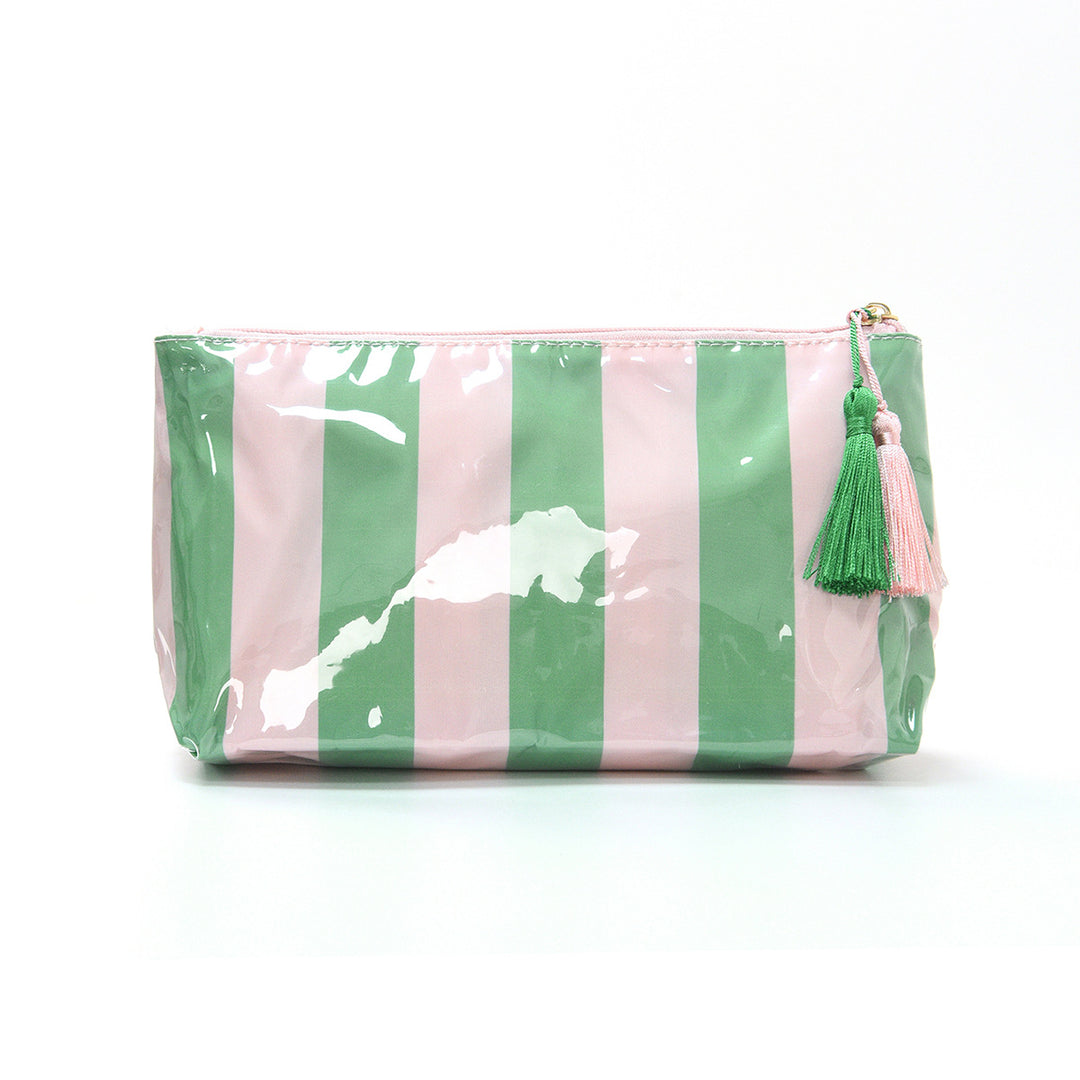 Cosmetic pouch with colorful check pattern Bowlift