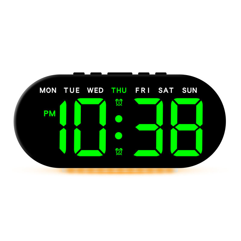 Digital Alarm Clock with Large LED Display and Temperature Display Bowlift