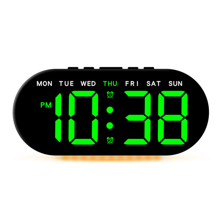 Digital Alarm Clock with Large LED Display and Temperature Display Bowlift
