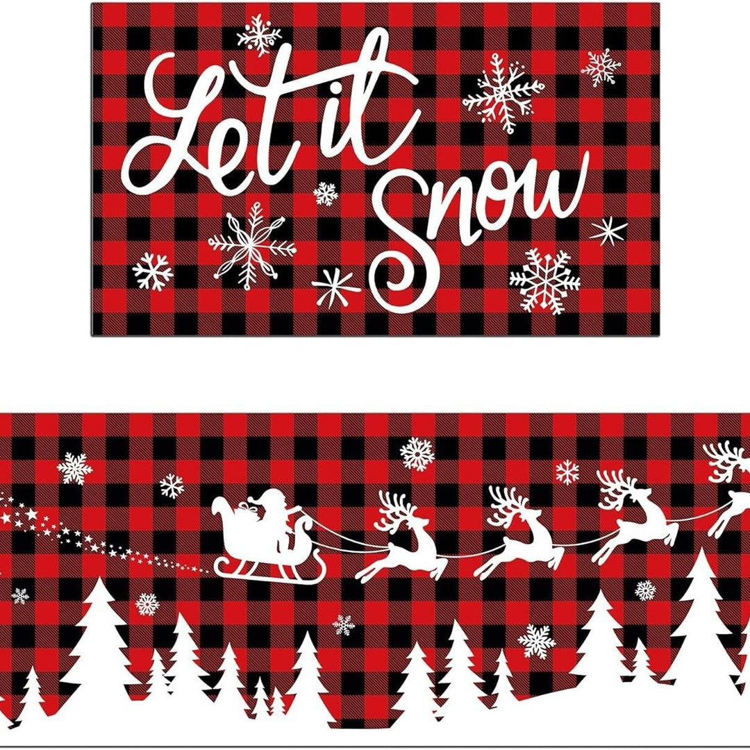 Festive Welcome Door Mat Bowlift