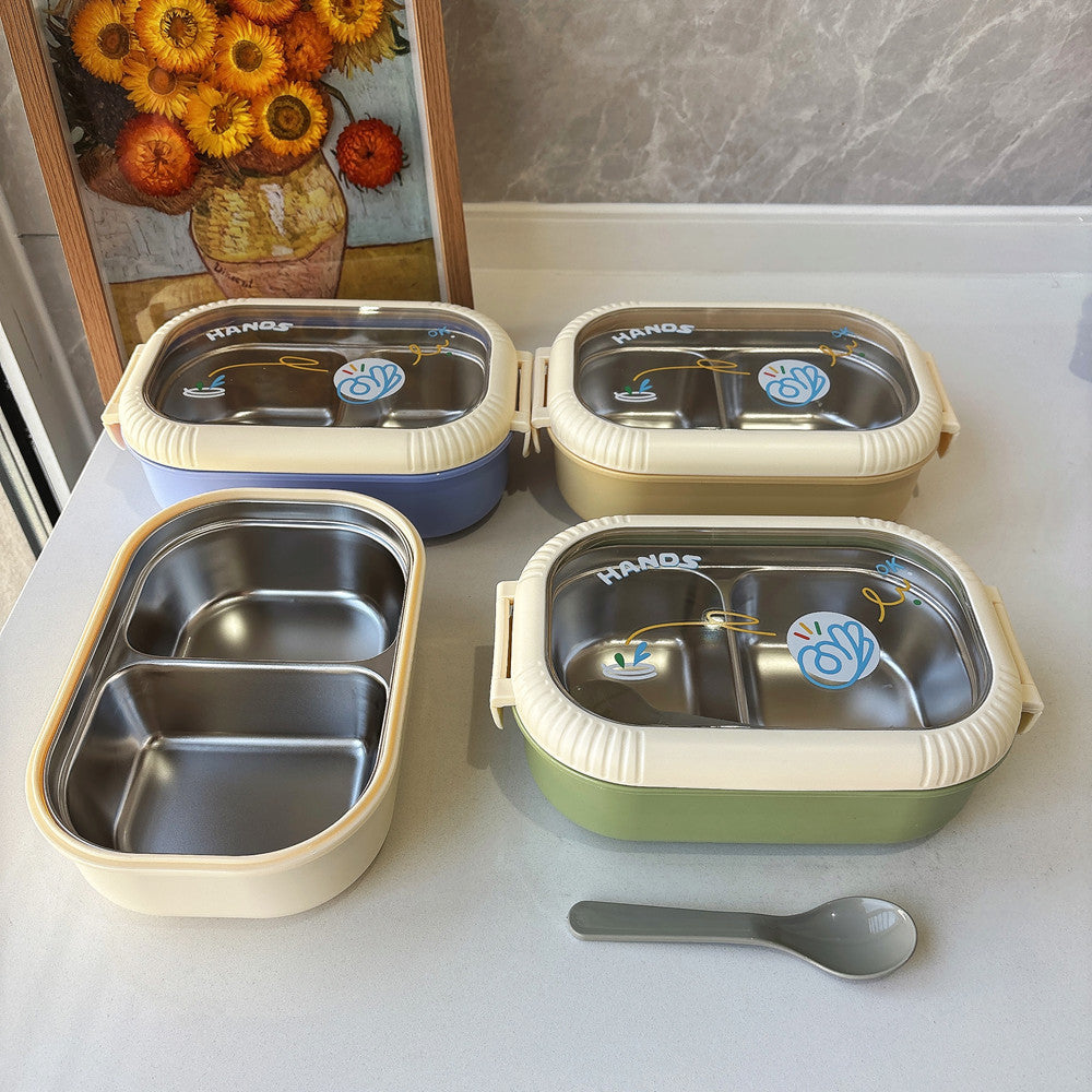 Multi-Compartment Glass Food Storage Container