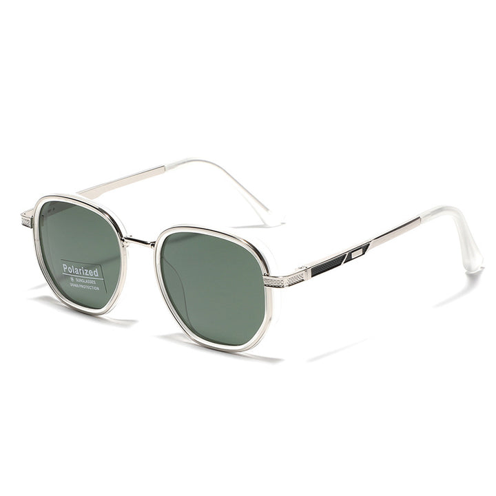 Polarized Metal-Acetate Square Sunglasses Bowlift