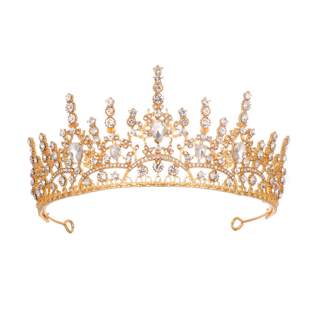 Women Elegant Tiara with Sparkling Crystals Bowlift