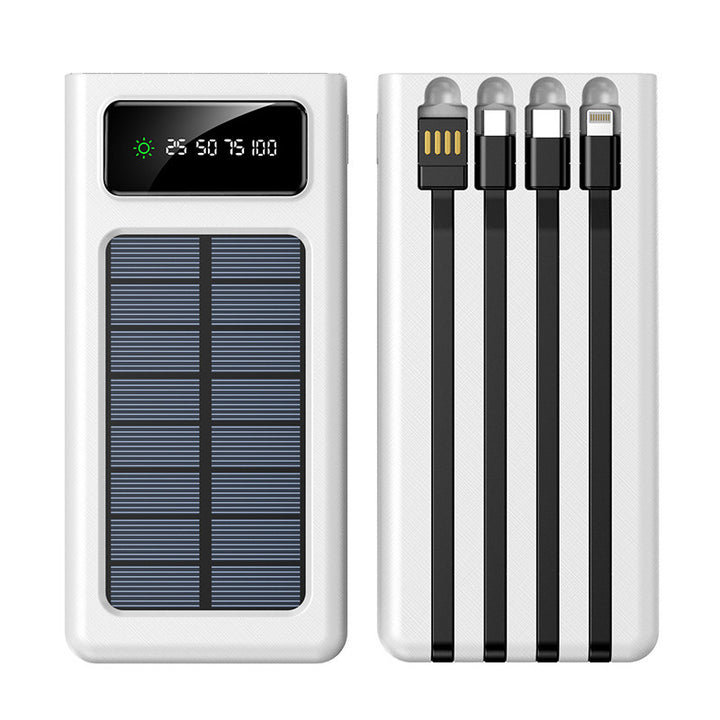 Solar-powered power bank with multifunctional connection and digital display Bowlift