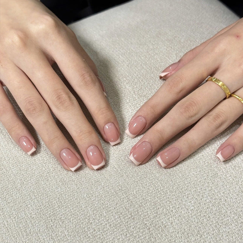 Luxe French Tip Press-On Nail Set Bowlift