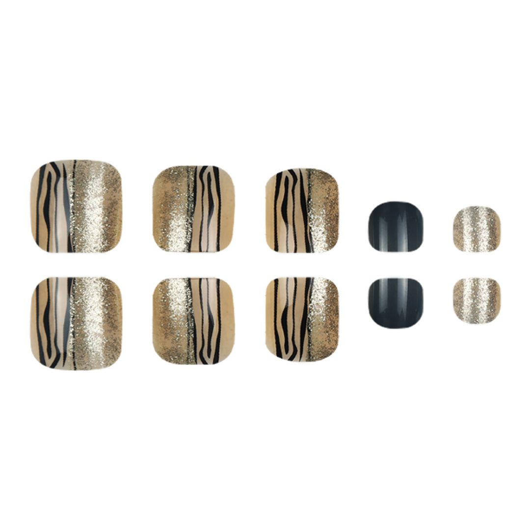 Stylish Decorative Press-On Toenails Bowlift