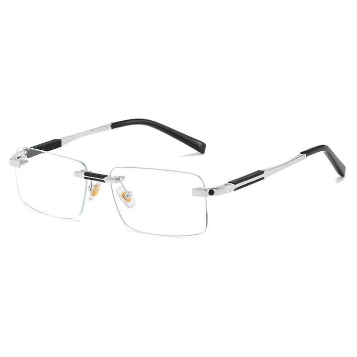 Women's sunglasses in modern rectangular design with luxurious metal elements Bowlift