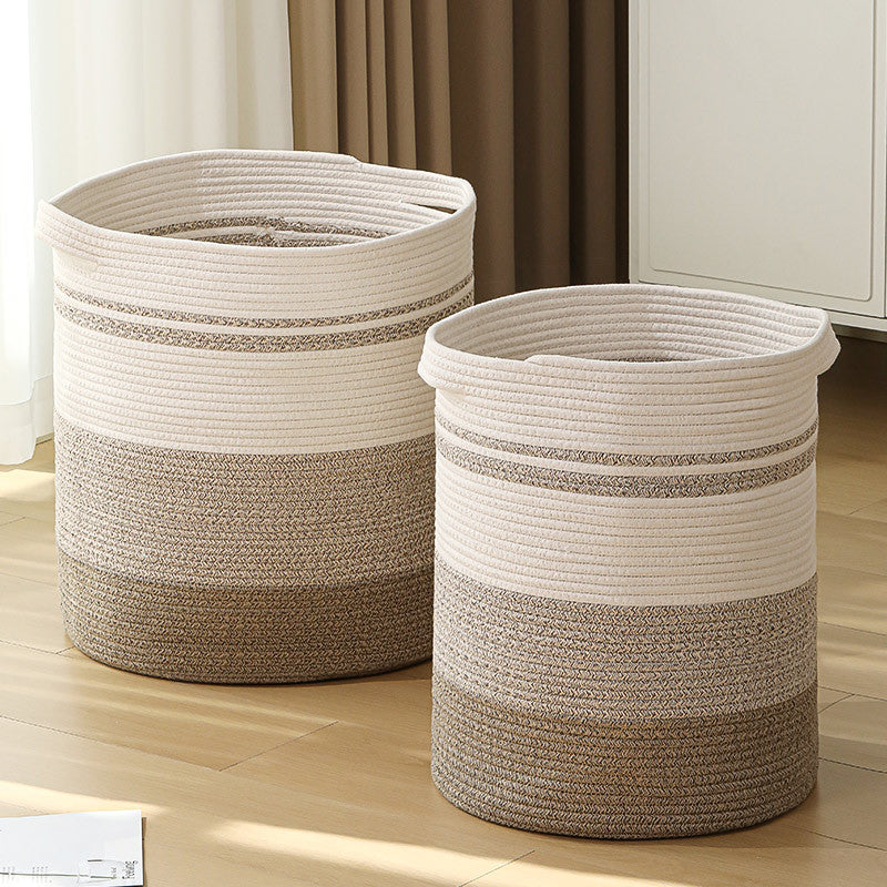 Women's storage basket with modern striped design Bowlift