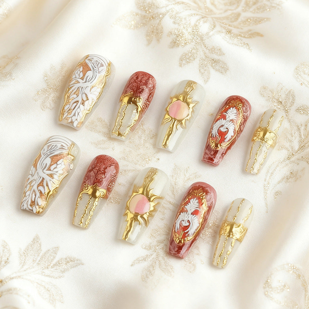 Artistic Decorative Press-On Nails Bowlift