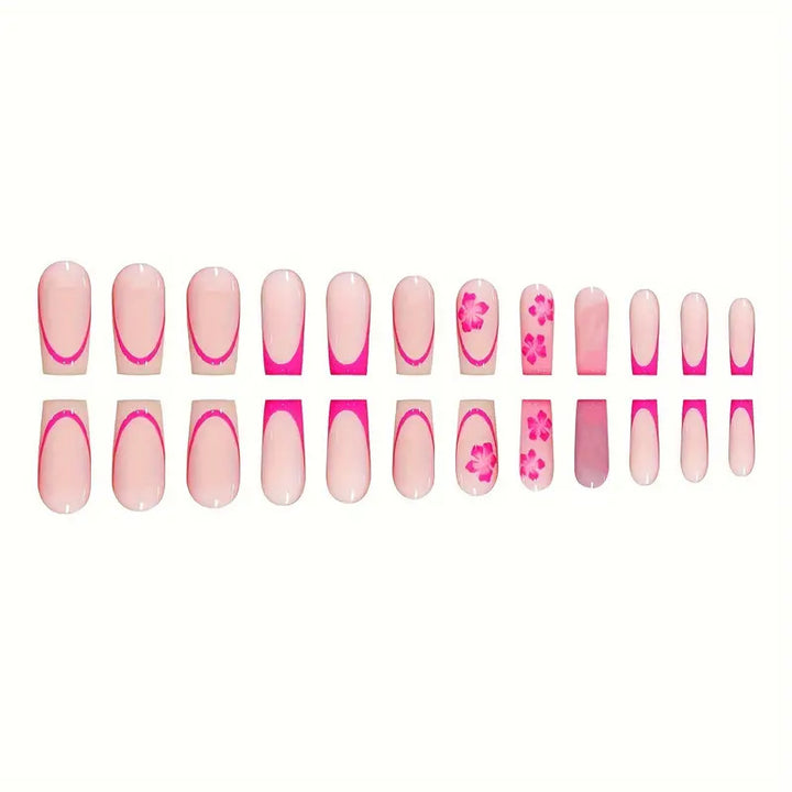 Artistic Floral Design Press-On Nails Bowlift 1787368885