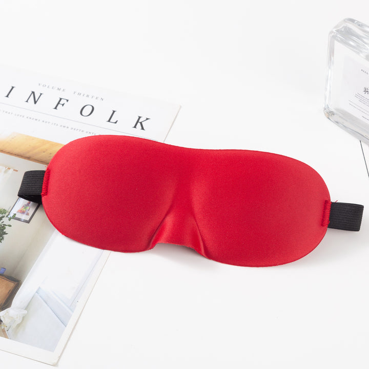 Unisex nan anatomically shaped sleep mask with formed eye sockets, lightweight foam core, and elastic comfort band Bowlift