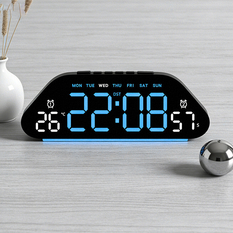 Digital Alarm Clock with Versatile Features Bowlift