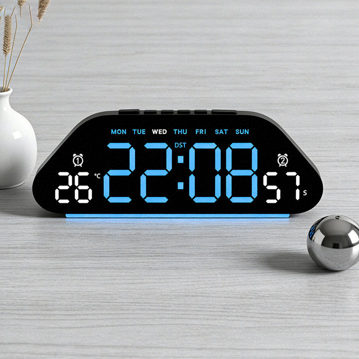 Digital Alarm Clock with Versatile Features Bowlift