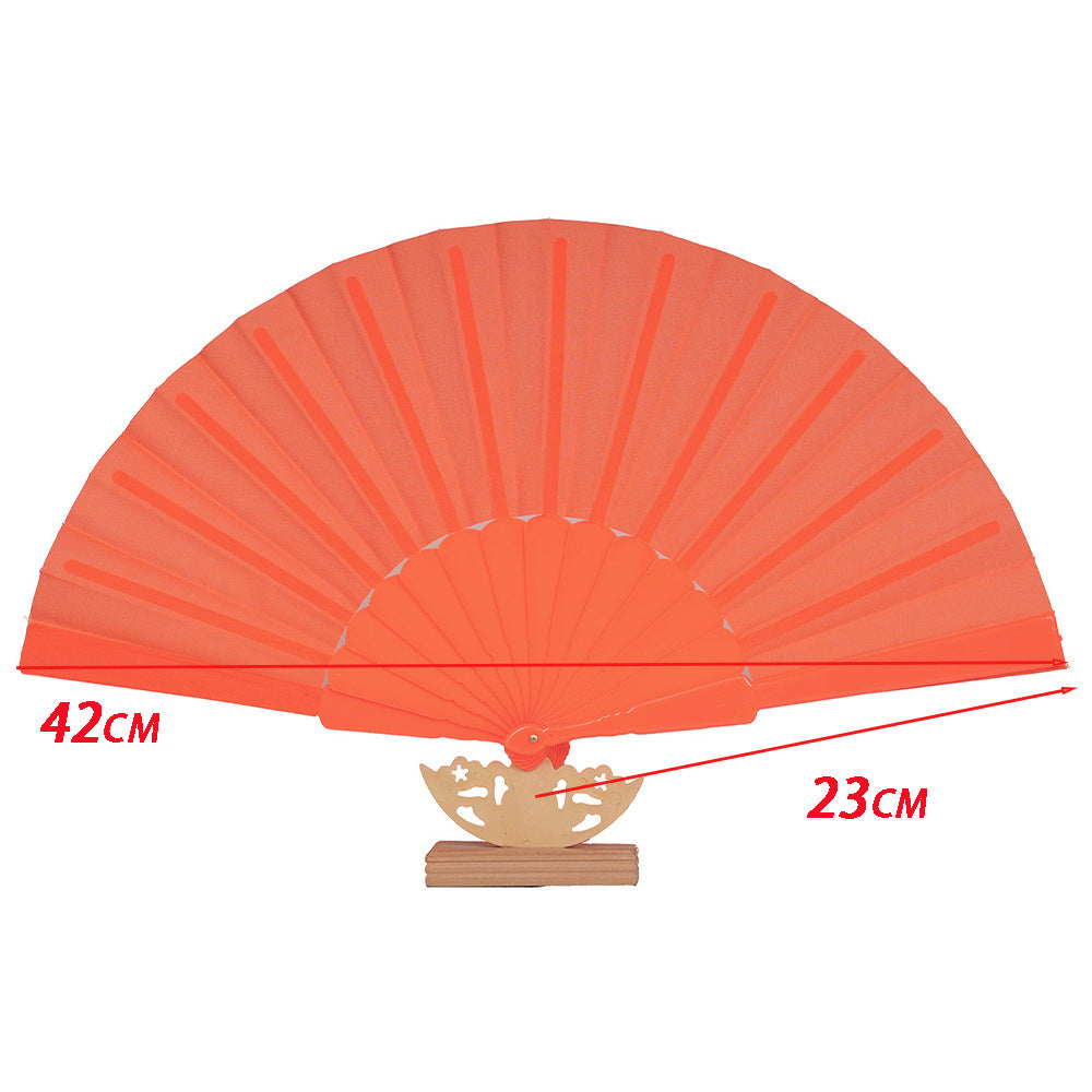 Ladies decorative fan with elegant wooden handle Bowlift