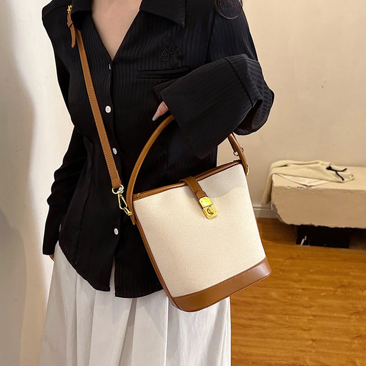 Modern Canvas Shoulder Bag Bowlift