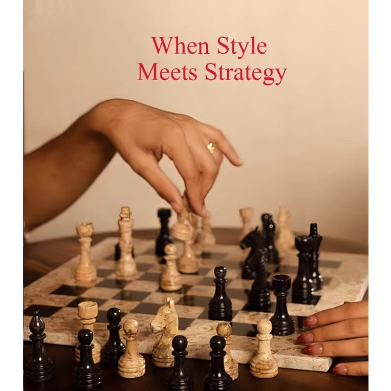 Elegant Marble Chess Set