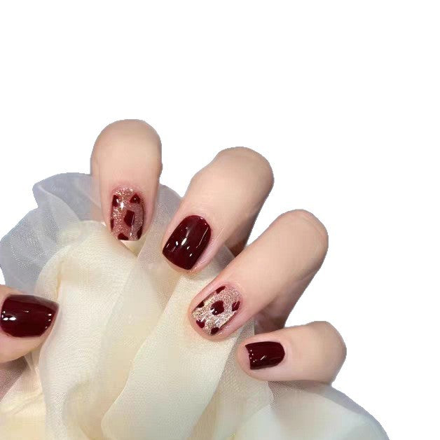 Stylish Leopard Print Press-On Nails Bowlift