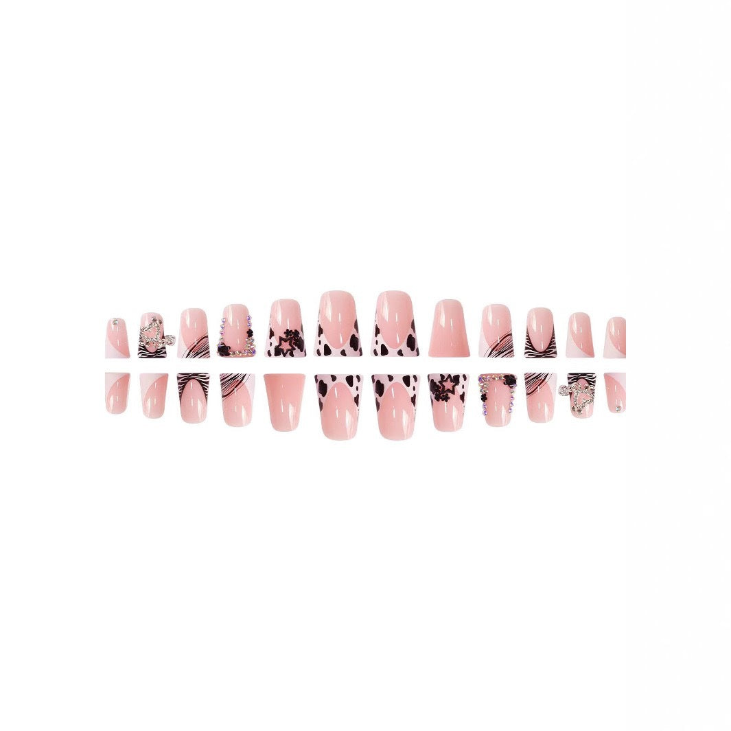 Glamorous 3D Rhinestone Nail Art Extensions Bowlift