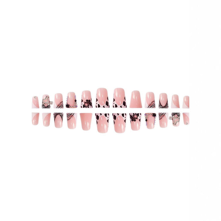 Glamorous 3D Rhinestone Nail Art Extensions Bowlift