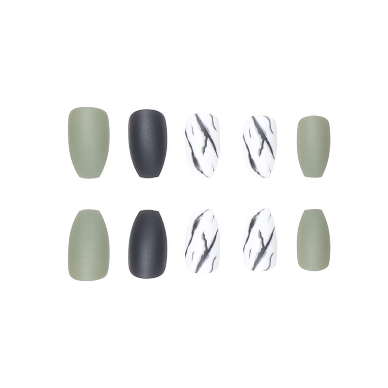 Matte Finish Stiletto Press-On Nails Bowlift