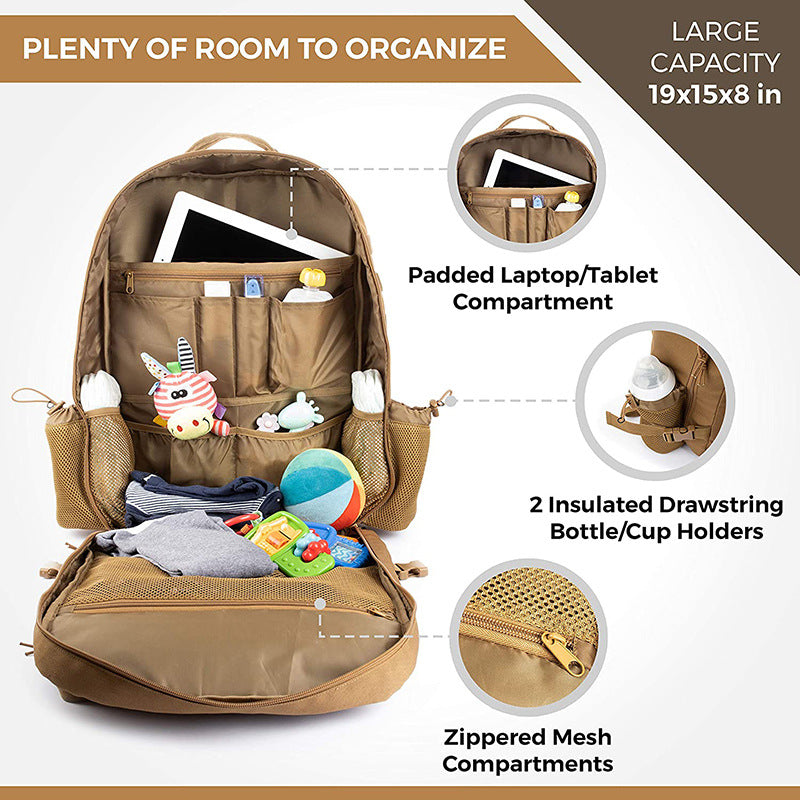 Multi-Functional Diaper Changing Backpack Bowlift