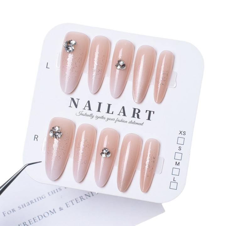 Elegant Press-On Nail Design Bowlift