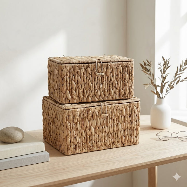 Handcrafted Storage Basket Made of Natural Materials Bowlift