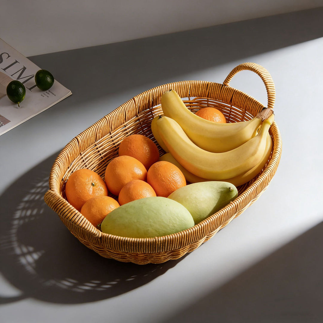 Women's decorative rattan basket Bowlift