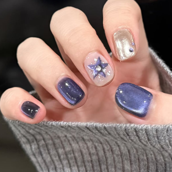 Premium Glittery Press-On Nail Set Bowlift