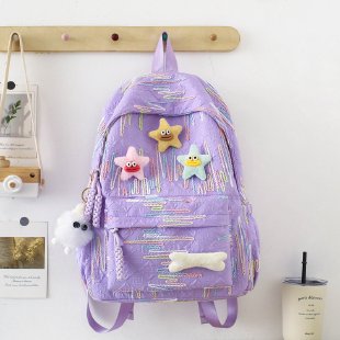 Backpack Made of High-Quality, Colorful Material with Playful Applications Bowlift