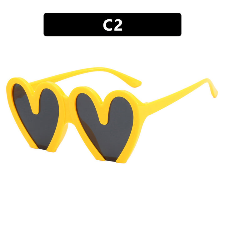 Women Heart-Shaped Sunglasses Bowlift 1780928954