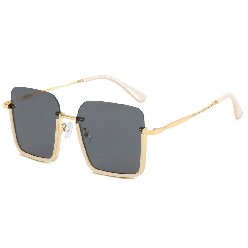 Women oversized sunglasses with elegant geometric frame Bowlift