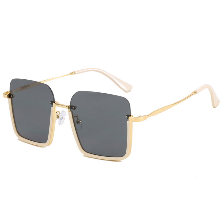 Women oversized sunglasses with elegant geometric frame Bowlift