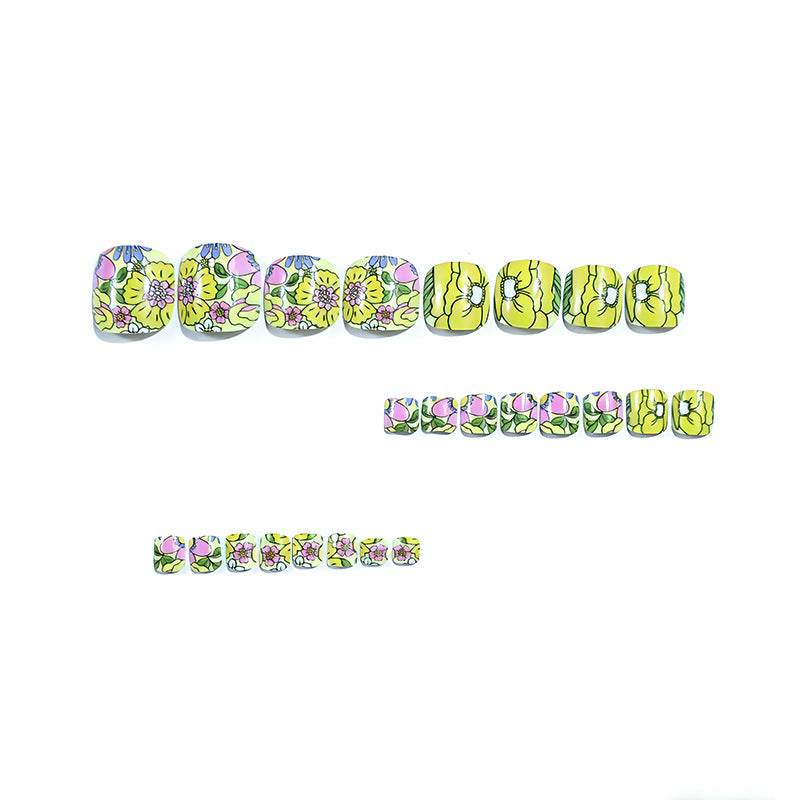 Decorative Floral Nail Art Bowlift