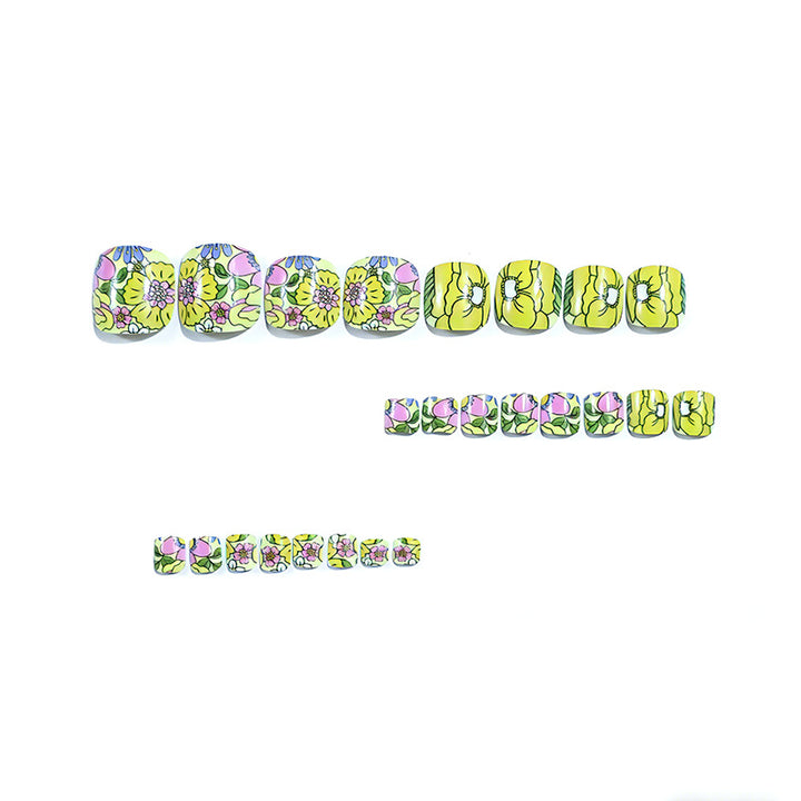 Decorative Floral Nail Art Bowlift