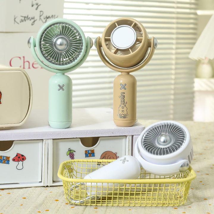 Women's portable hand fan with USB charging function and funny animal design Bowlift