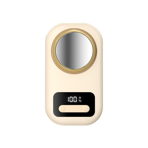 Unisex Digital Mirror Compact with Temperature Display Bowlift