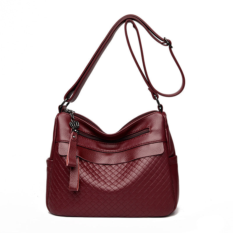 Textured Quilted Shoulder Bag Bowlift