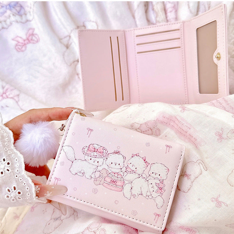 Cute Cartoon-Themed Mini Wallet Bowlift