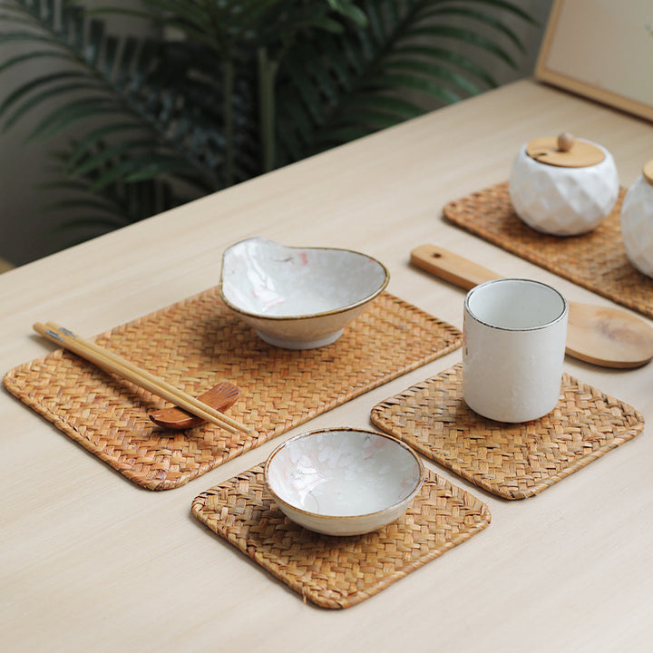 Artisan Woven Serving Tray Bowlift