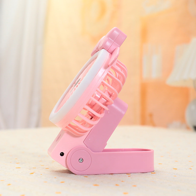 Women's Portable Handheld Fan with Cute Animal Design Bowlift