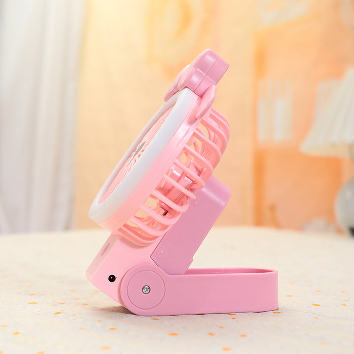 Women's Portable Handheld Fan with Cute Animal Design Bowlift